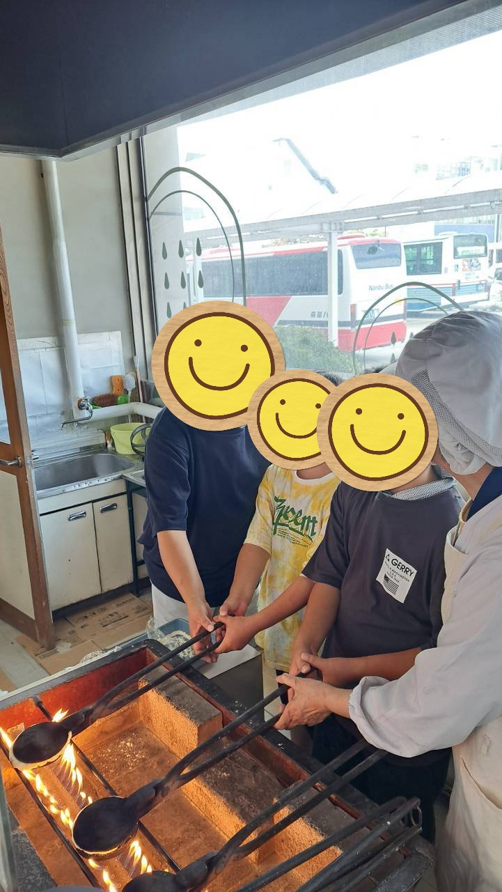 せんべい焼き体験♪